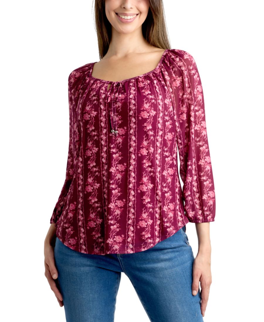 Детская футболка в крестьянском стиле с рукавами 3/4 и принтом из сетчатой ткани BCX, Pat F
Детская футболка в крестьянском стиле с рукавами 3/4 и принтом из сетчатой ткани BCX, Pat F