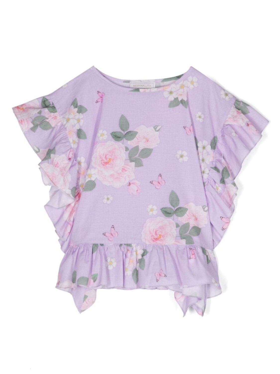 Monnalisa блузка с оборками и цветочным принтом, фиолетовый
Monnalisa блузка с оборками и цветочным принтом, фиолетовый