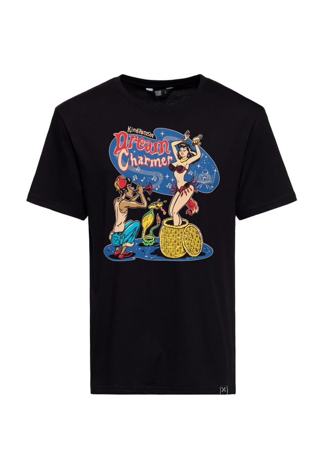 Футболка с ретро-комикс-принтом dream charmer King Kerosin, черный
Футболка с ретро-комикс-принтом dream charmer King Kerosin, черный