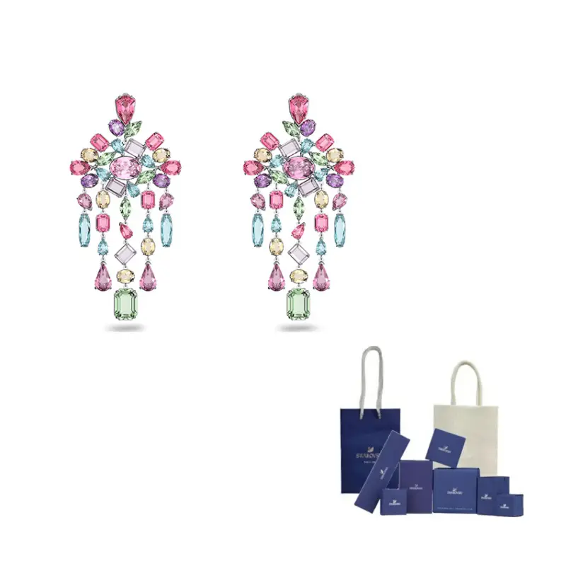Серьги-гвоздики Gema Drop Swarovski, мультиколор
Серьги-гвоздики Gema Drop Swarovski, мультиколор