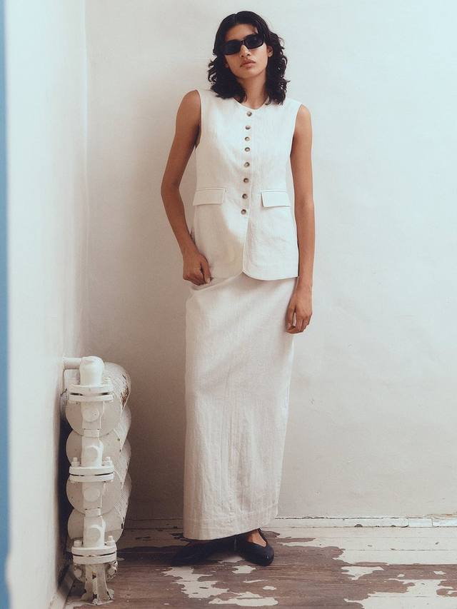 Юбка макси Iluna из льняной ткани Selected, Cream
Юбка макси Iluna из льняной ткани Selected, Cream