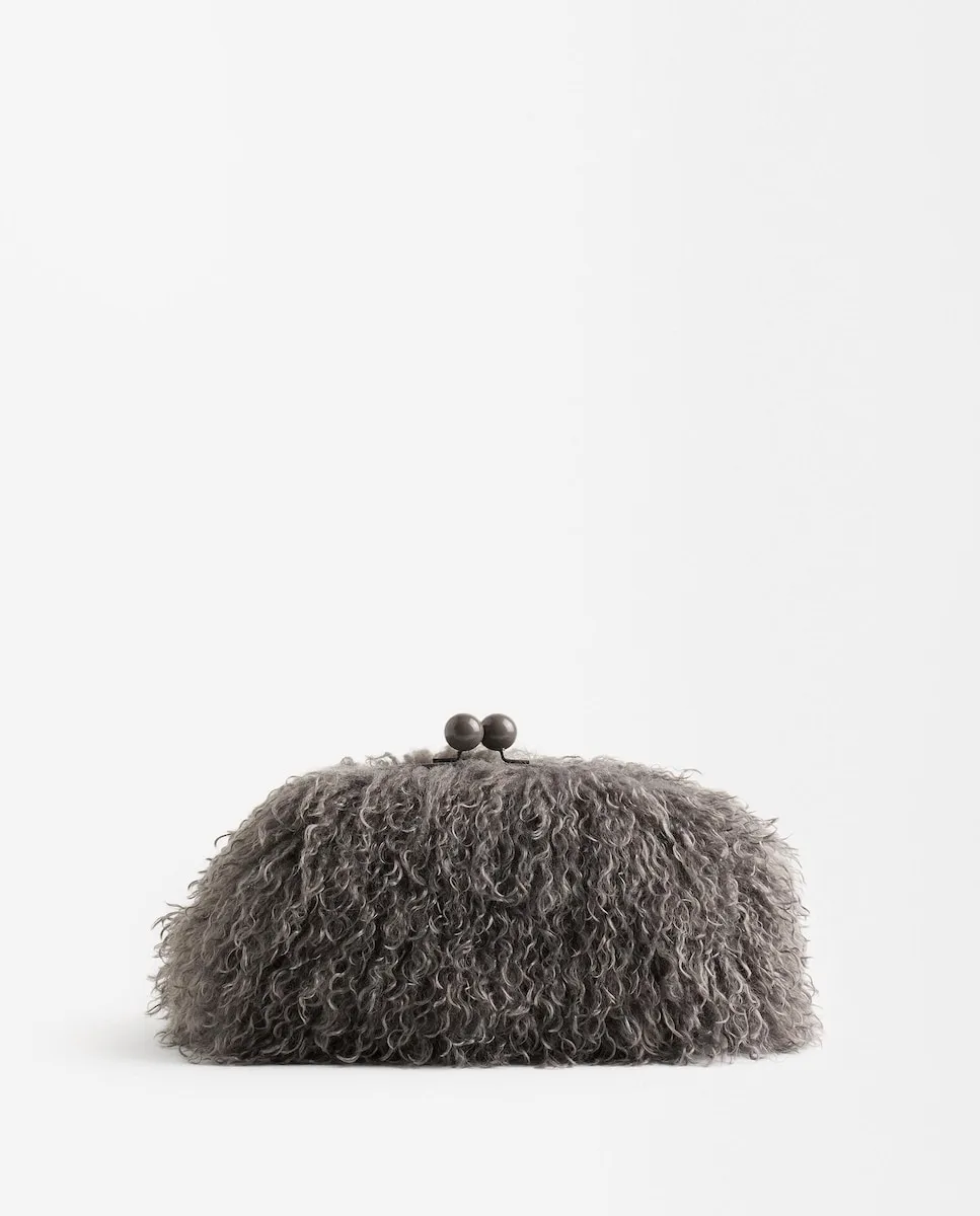 Сумка через плечо с мехом и кнопочной застёжкой Parfois, серый
Сумка через плечо с мехом и кнопочной застёжкой Parfois, серый