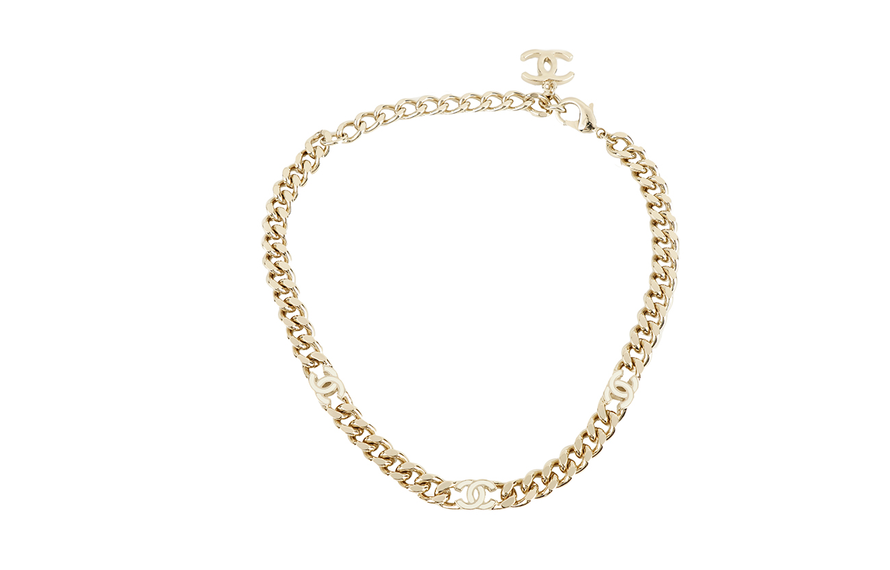 Металлический чокер CHANEL, золото
Металлический чокер CHANEL, золото