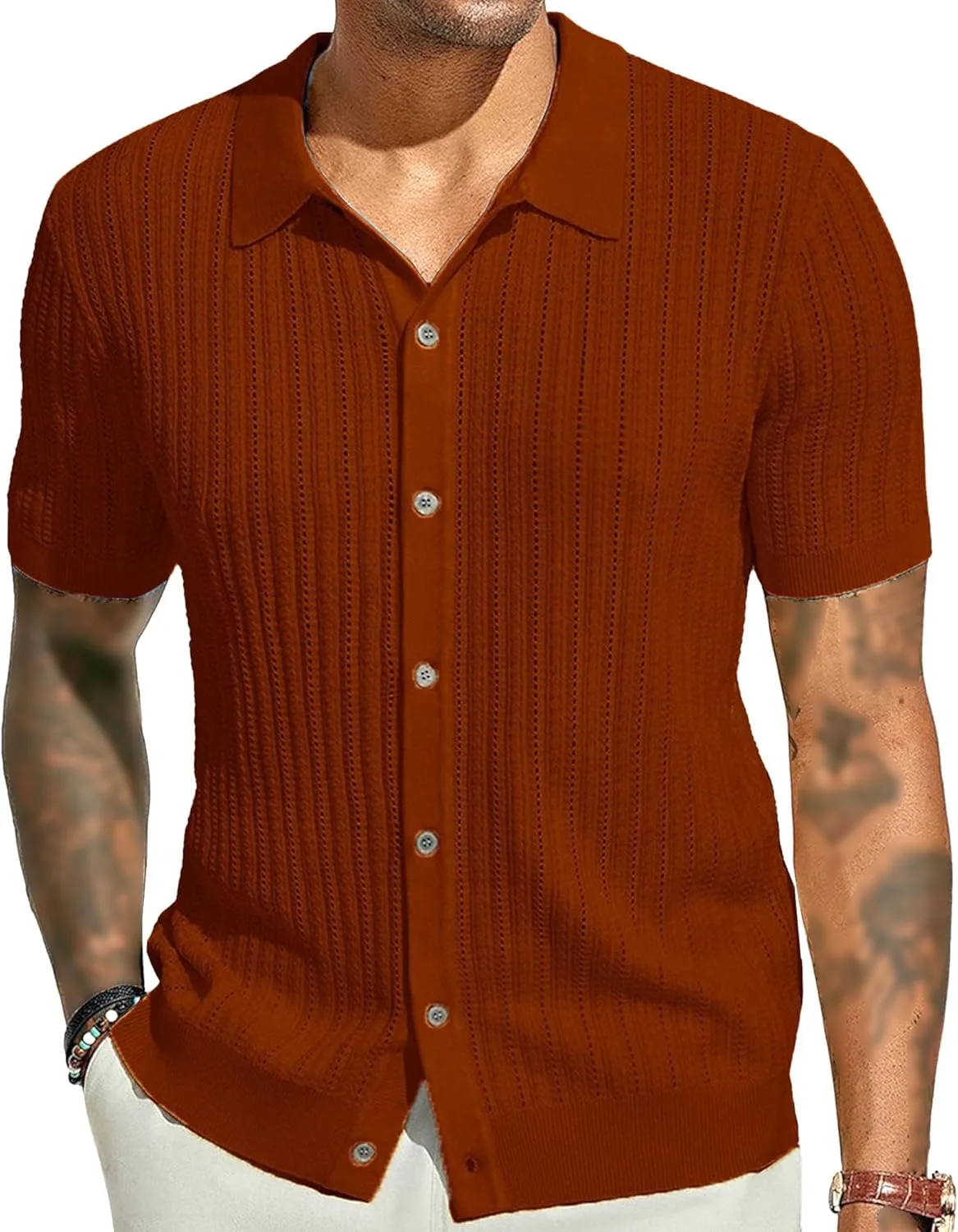 Мужская вязаная поло Vintage для гольфа и пляжа PHJTOMK
Мужская вязаная поло Vintage для гольфа и пляжа PHJTOMK