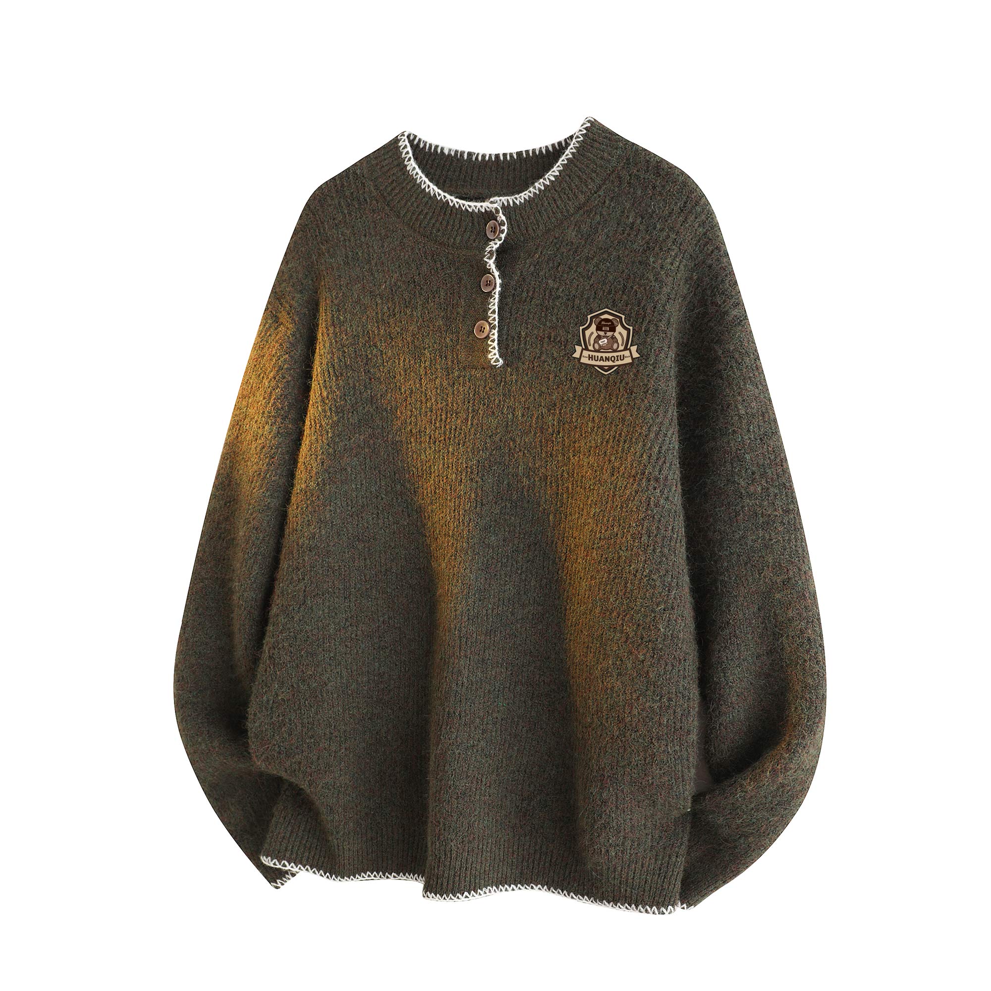 Свитер Unisex Henry Collar Moderate HUANQIU, army зеленый
Свитер Unisex Henry Collar Moderate HUANQIU, army зеленый