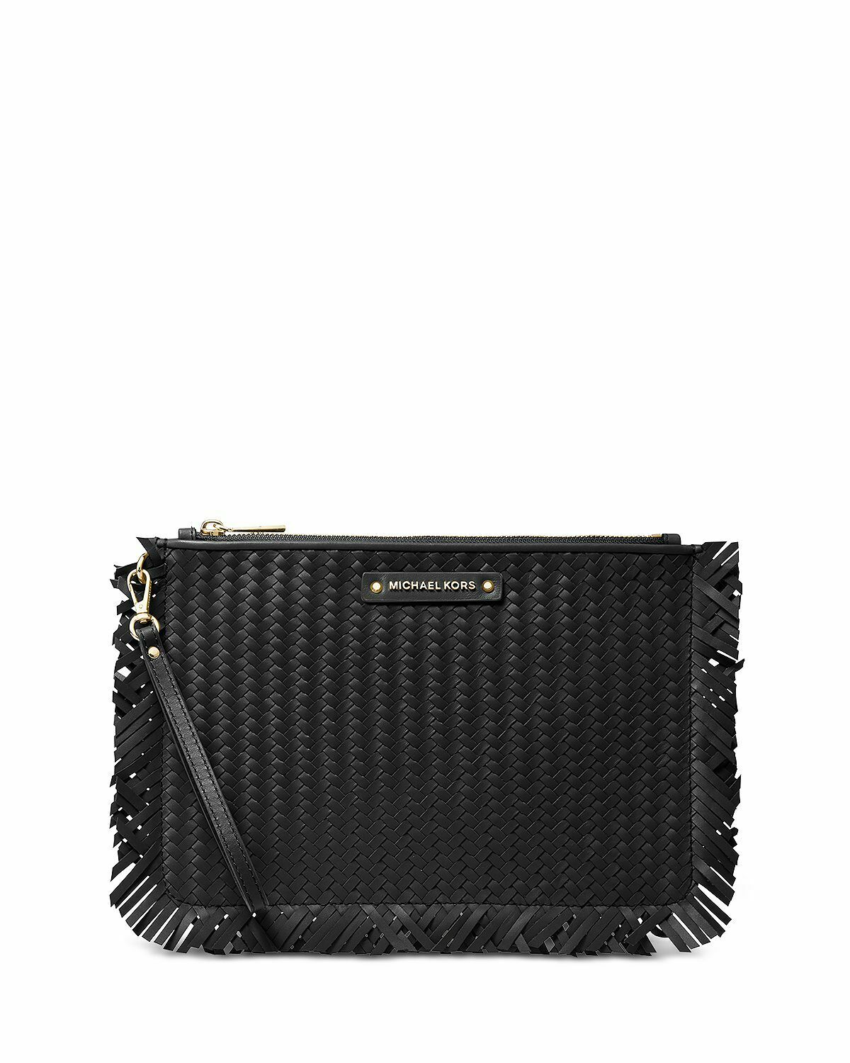 Michael Kors Jet Set плетеный кожаный большой клатч Zi ouch с запястьем и подарочной коробкой, черный
Michael Kors Jet Set плетеный кожаный большой клатч Zi ouch с запястьем и подарочной коробкой, черный