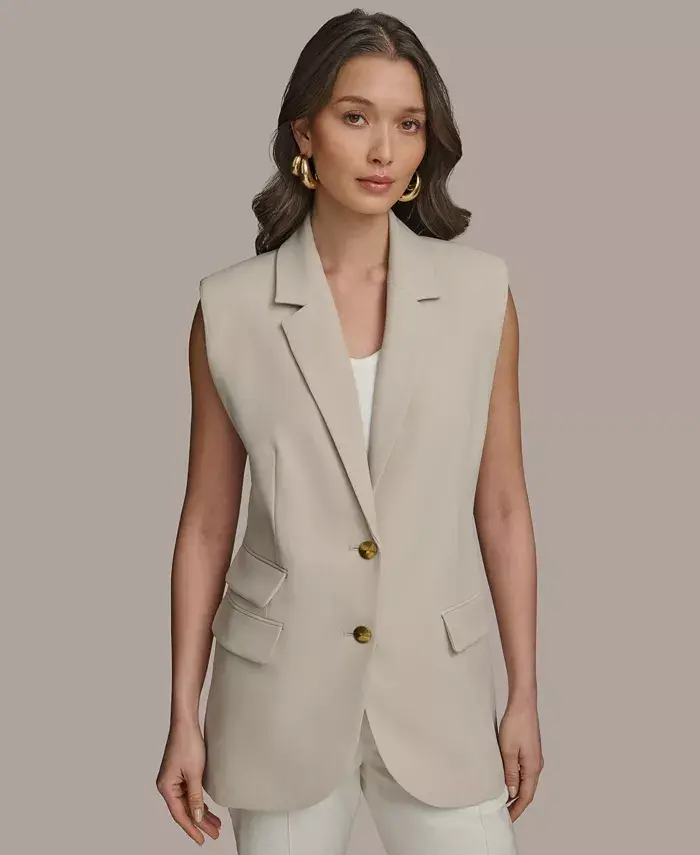 Женский жилет на двух пуговицах Donna Karan New York, серый
Женский жилет на двух пуговицах Donna Karan New York, серый