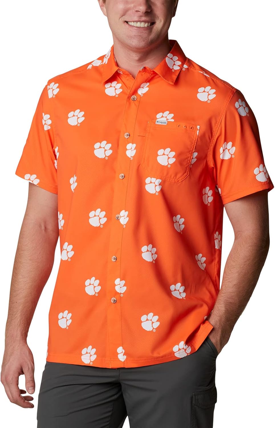 Columbia Men's CLG Super Slack Tide рубашка, Cle - Spark Orange Logo Print
Columbia Men's CLG Super Slack Tide рубашка, Cle - Spark Orange Logo Print
