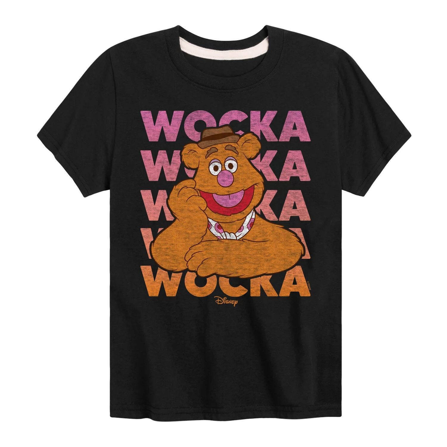 Футболка Disney's The Muppets Fozzie Bear для мальчиков 8–20 Wocka Wocka с повторяющимся рисунком Disney, черный
Футболка Disney's The Muppets Fozzie Bear для мальчиков 8–20 Wocka Wocka с повторяющимся рисунком Disney, черный