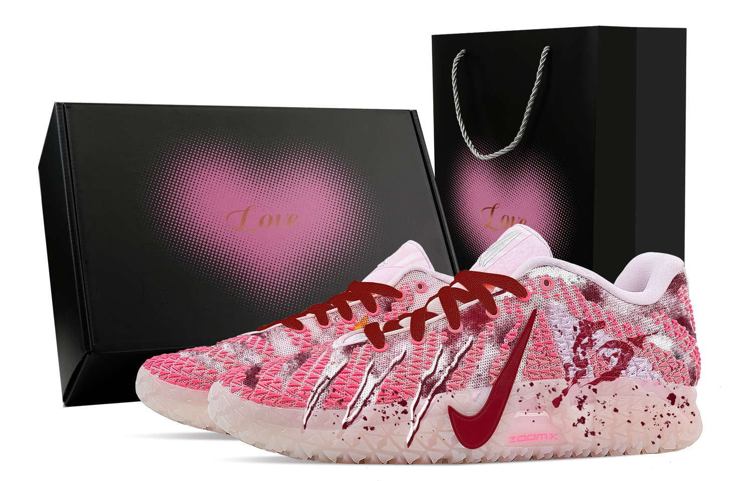 Nike Ja Morant 3 Year Of The Horse Limited Edition, Heart Box Rebound Grip Low top Basketball Shoes Men's Pink
Nike Ja Morant 3 Year Of The Horse Limited Edition, Heart Box Rebound Grip Low top Basketball Shoes Men's Pink