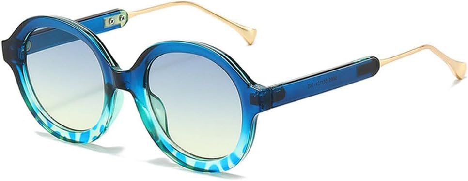 Панк-солнцезащитные очки круглые женские популярные модные градиентные солнцезащитные очки в стиле ретро с леопардовым принтом и защитой от УФ-излучения UV400 TKKTLLT, Blueleopard
Панк-солнцезащитные очки круглые женские популярные модные градиентные солнцезащитные очки в стиле ретро с леопардовым принтом и защитой от УФ-излучения UV400 TKKTLLT, Blueleopard