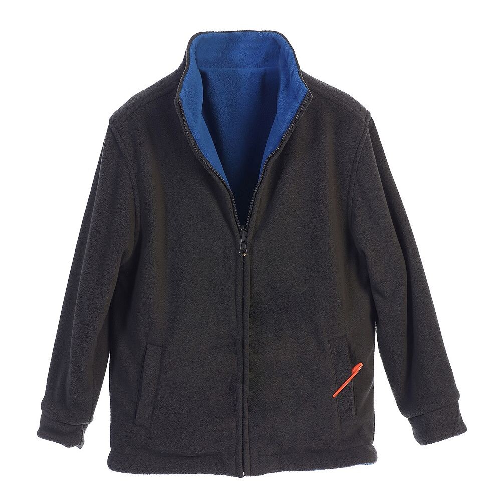 Двусторонняя тяжелая куртка из флиса Gioberti для мальчиков на молнии, цвет Charcoal Royal
Двусторонняя тяжелая куртка из флиса Gioberti для мальчиков на молнии, цвет Charcoal Royal