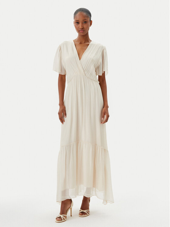 Свободного кроя летнее платье AFF-N006 Haveone, экрю 
Свободного кроя летнее платье AFF-N006 Haveone, экрю