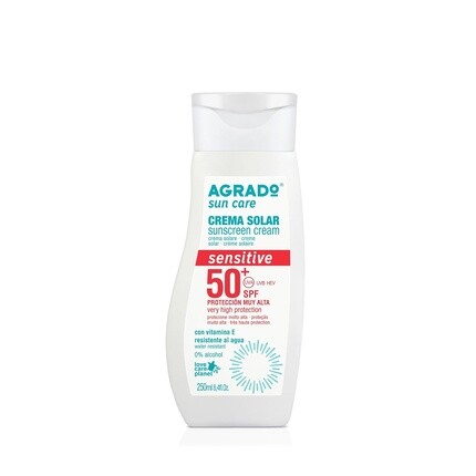 Солнцезащитный крем для чувствительной кожи SPF 50+, водостойкая веганская формула, 250 мл Agrado
Солнцезащитный крем для чувствительной кожи SPF 50+, водостойкая веганская формула, 250 мл Agrado