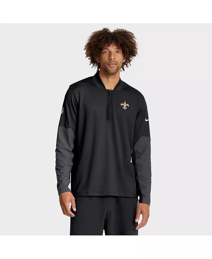 Мужская черная толстовка New Orleans Saints Sideline Feel the Pressure Performance с полумолнией Nike
Мужская черная толстовка New Orleans Saints Sideline Feel the Pressure Performance с полумолнией Nike