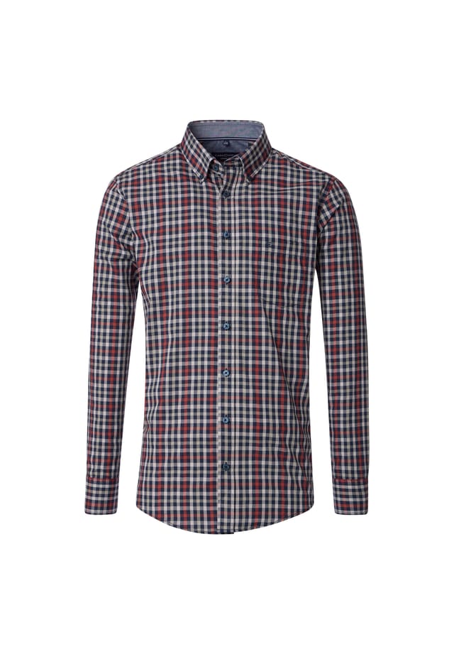 Рубашка свободного кроя в клетку Casamoda, красный
Рубашка свободного кроя в клетку Casamoda, красный