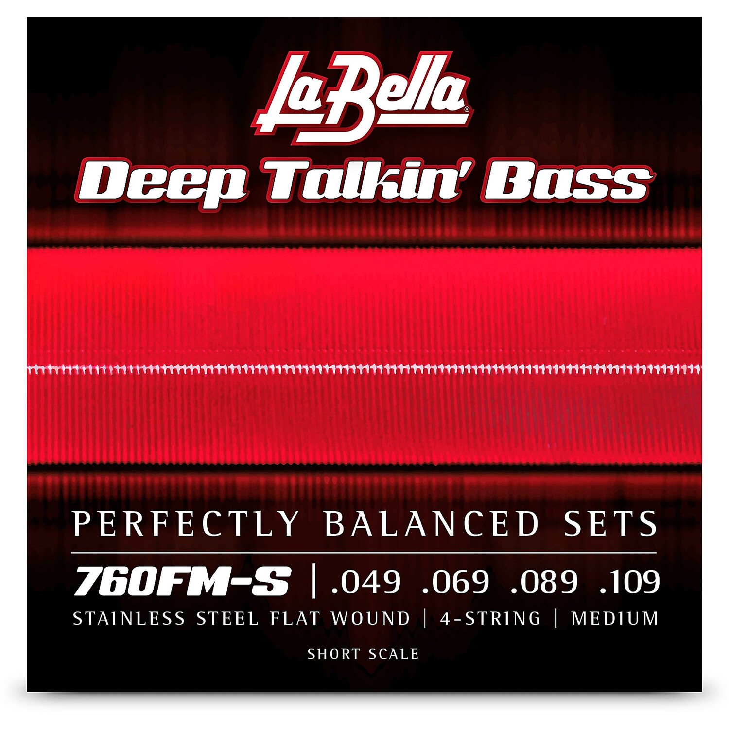 LaBella 760FM-S Deep Talkin' 4-струнные басовые струны с плоской обмоткой из нержавеющей стали — короткая средняя мензура (49–109) La Bella
LaBella 760FM-S Deep Talkin' 4-струнные басовые струны с плоской обмоткой из нержавеющей стали — короткая средняя мензура (49–109) La Bella