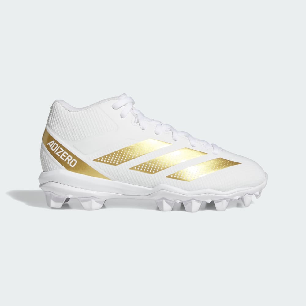 Бутсы Adidas Adizero Impact.2 Molded Rubber Football Cleats Kids, цвет Cloud White/Gold Metallic/Cloud White
Бутсы Adidas Adizero Impact.2 Molded Rubber Football Cleats Kids, цвет Cloud White/Gold Metallic/Cloud White