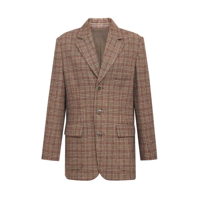 Пиджак Deep Breath в клетку, хаки
Пиджак Deep Breath в клетку, хаки