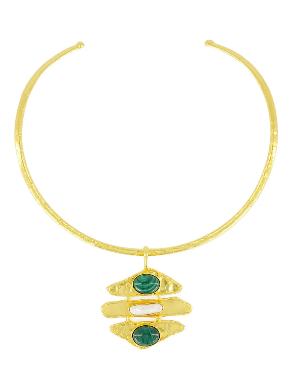 Бруталистское ожерелье Sylvia Toledano, золотистый
Бруталистское ожерелье Sylvia Toledano, золотистый