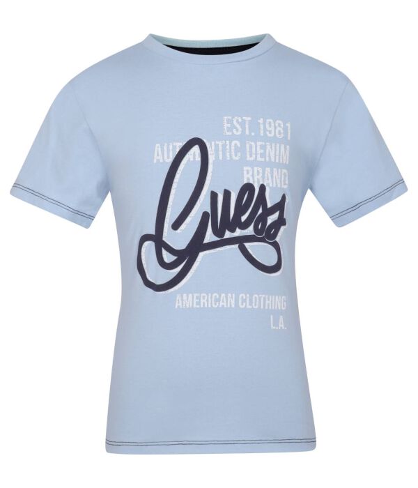 Футболка Guess Regular Fit с надписью, голубой / синий
Футболка Guess Regular Fit с надписью, голубой / синий