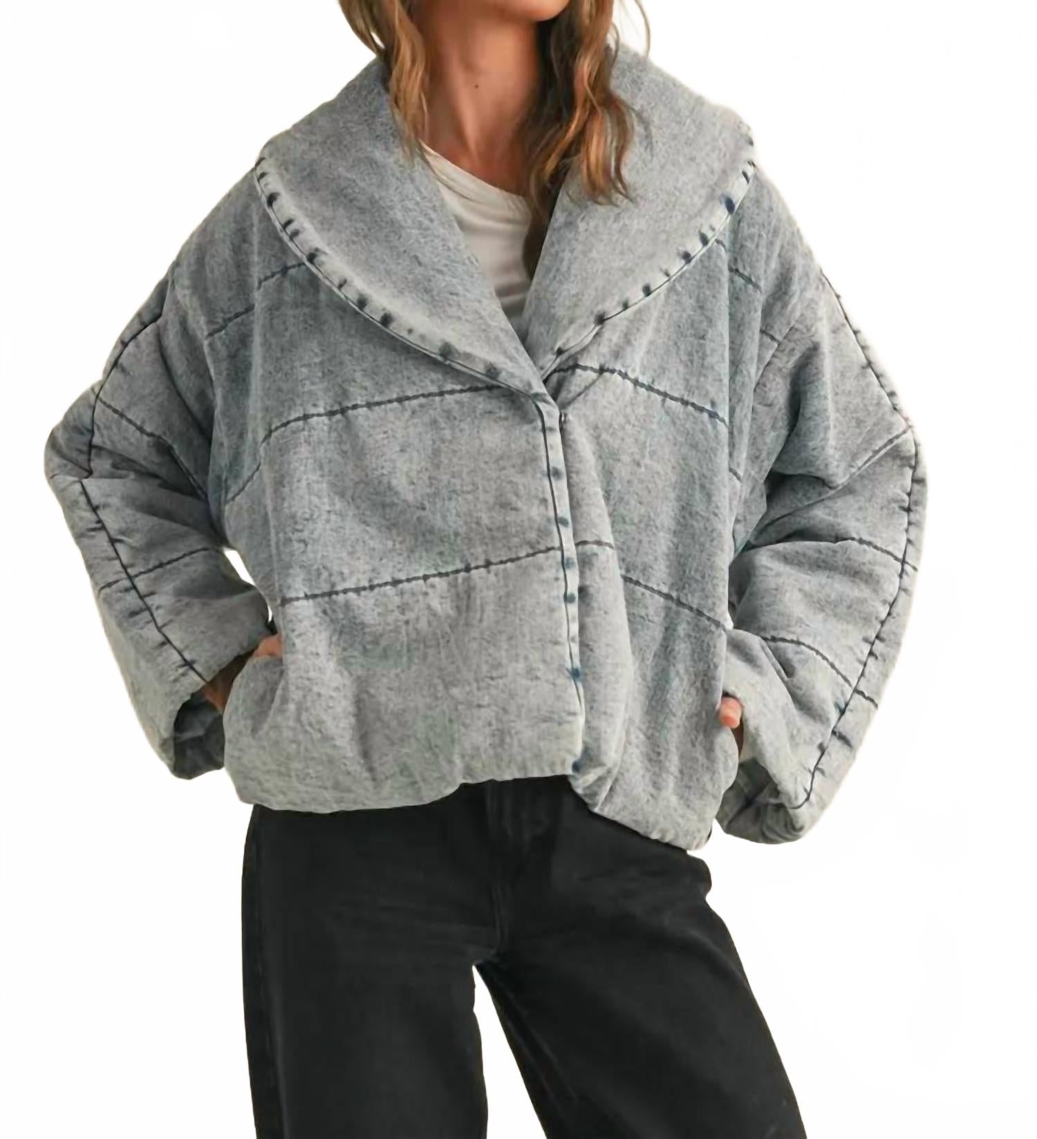 Стеганый пиджак из джинсовой ткани с завязками на шее MIOU MUSE, denim
Стеганый пиджак из джинсовой ткани с завязками на шее MIOU MUSE, denim