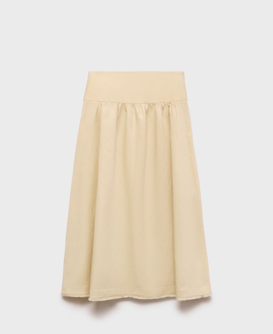 Женская юбка миди с бахромой MANGO, Pastel Yellow
Женская юбка миди с бахромой MANGO, Pastel Yellow