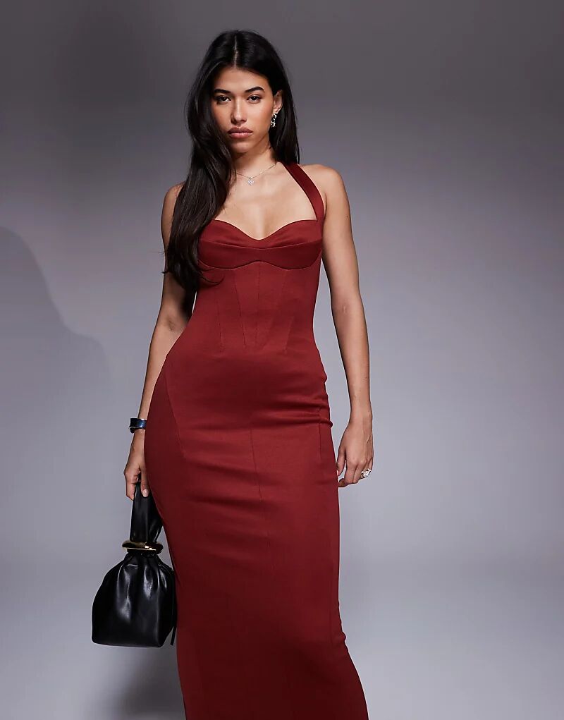 Платье миди ASOS DESIGN структурированного корсета темно-вишневого цвета
Платье миди ASOS DESIGN структурированного корсета темно-вишневого цвета