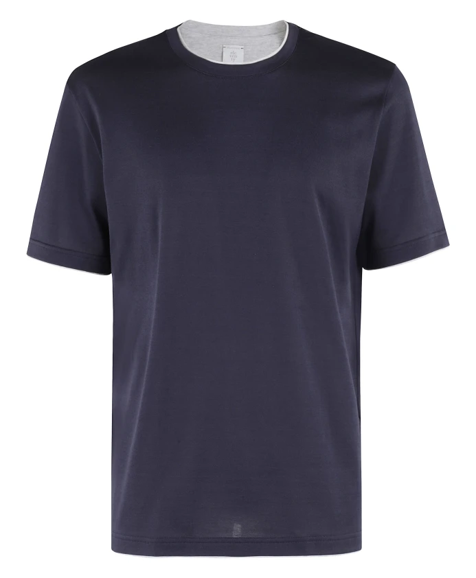 Футболка с круглым вырезом синего и серого цвета Eleventy, синий
Футболка с круглым вырезом синего и серого цвета Eleventy, синий