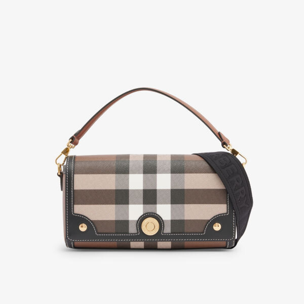 Плетеная сумка через плечо Note в клетку Burberry, коричневый
Плетеная сумка через плечо Note в клетку Burberry, коричневый