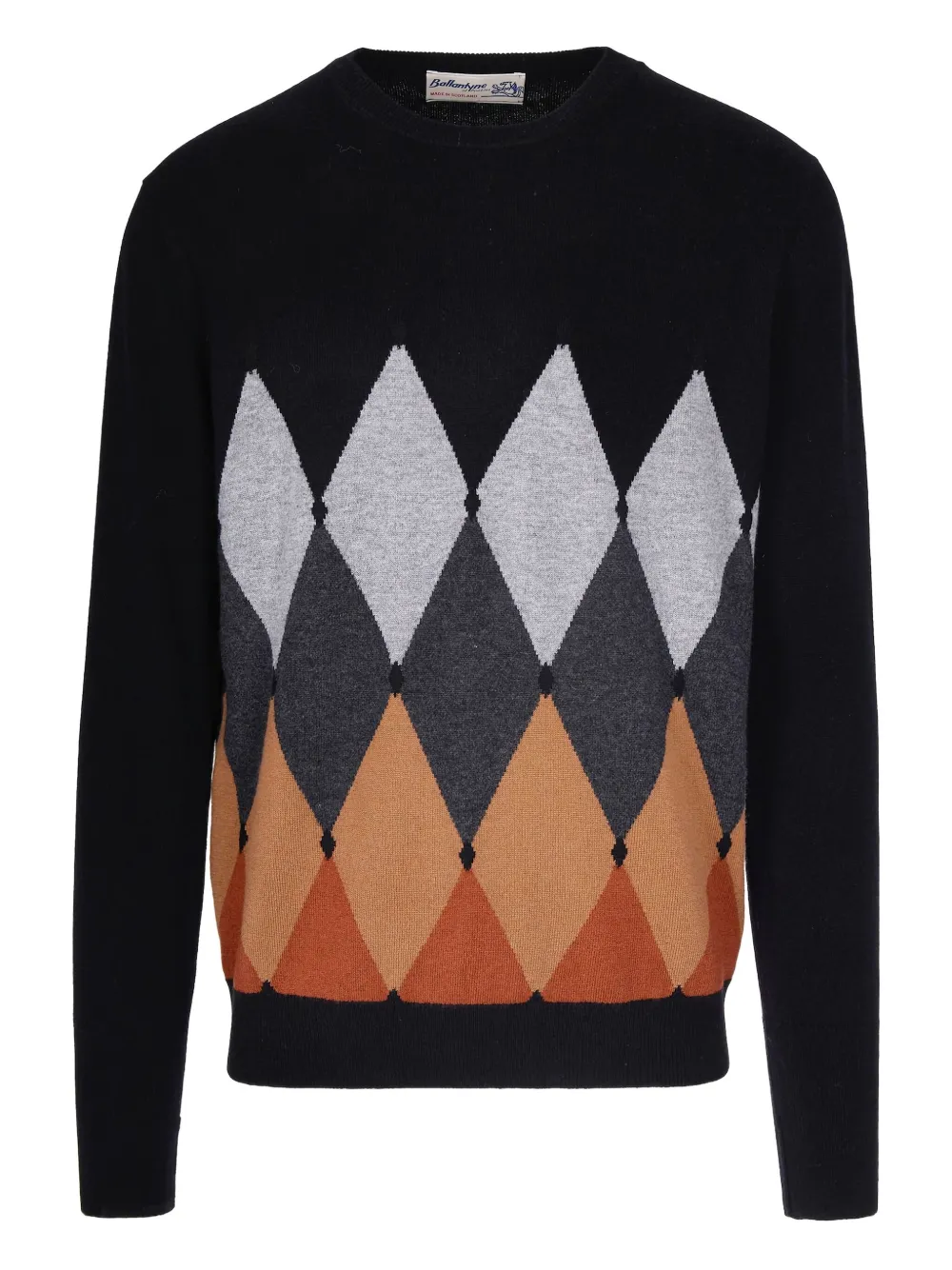 Свитер с узором "аргайл" Ballantyne, черный
Свитер с узором "аргайл" Ballantyne, черный