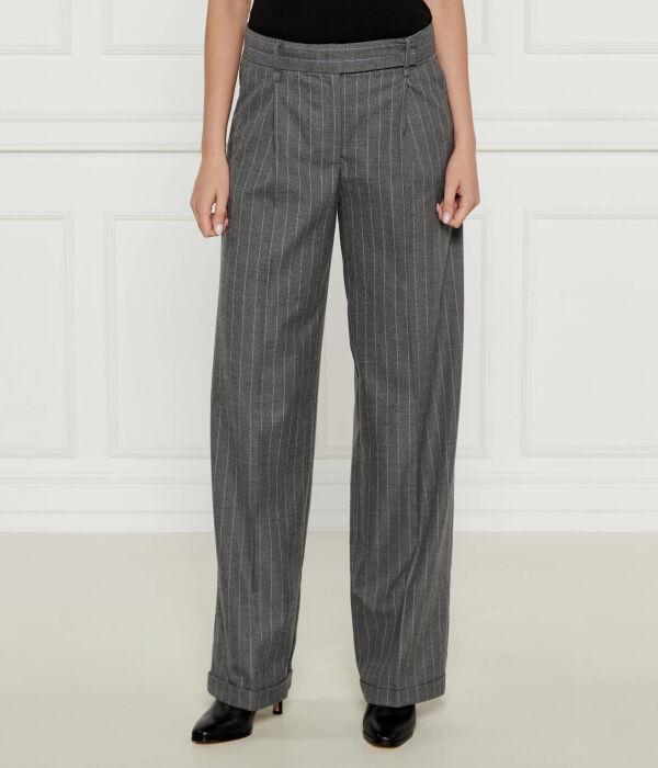 Брюки женские Max&Co. широкого кроя в полоску, серый
Брюки женские Max&Co. широкого кроя в полоску, серый