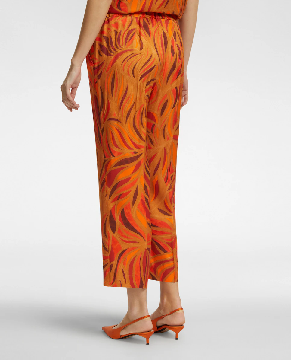 Женские брюки с принтом на молнии и пуговице Elena Miró, оранжевый
Женские брюки с принтом на молнии и пуговице Elena Miró, оранжевый