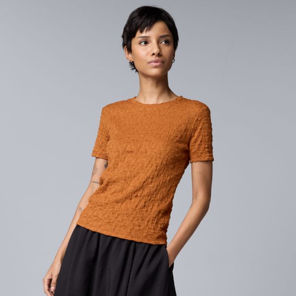 Женская футболка с фактурой Simply Vera Vera Wang, цвет glazed ginger
Женская футболка с фактурой Simply Vera Vera Wang, цвет glazed ginger