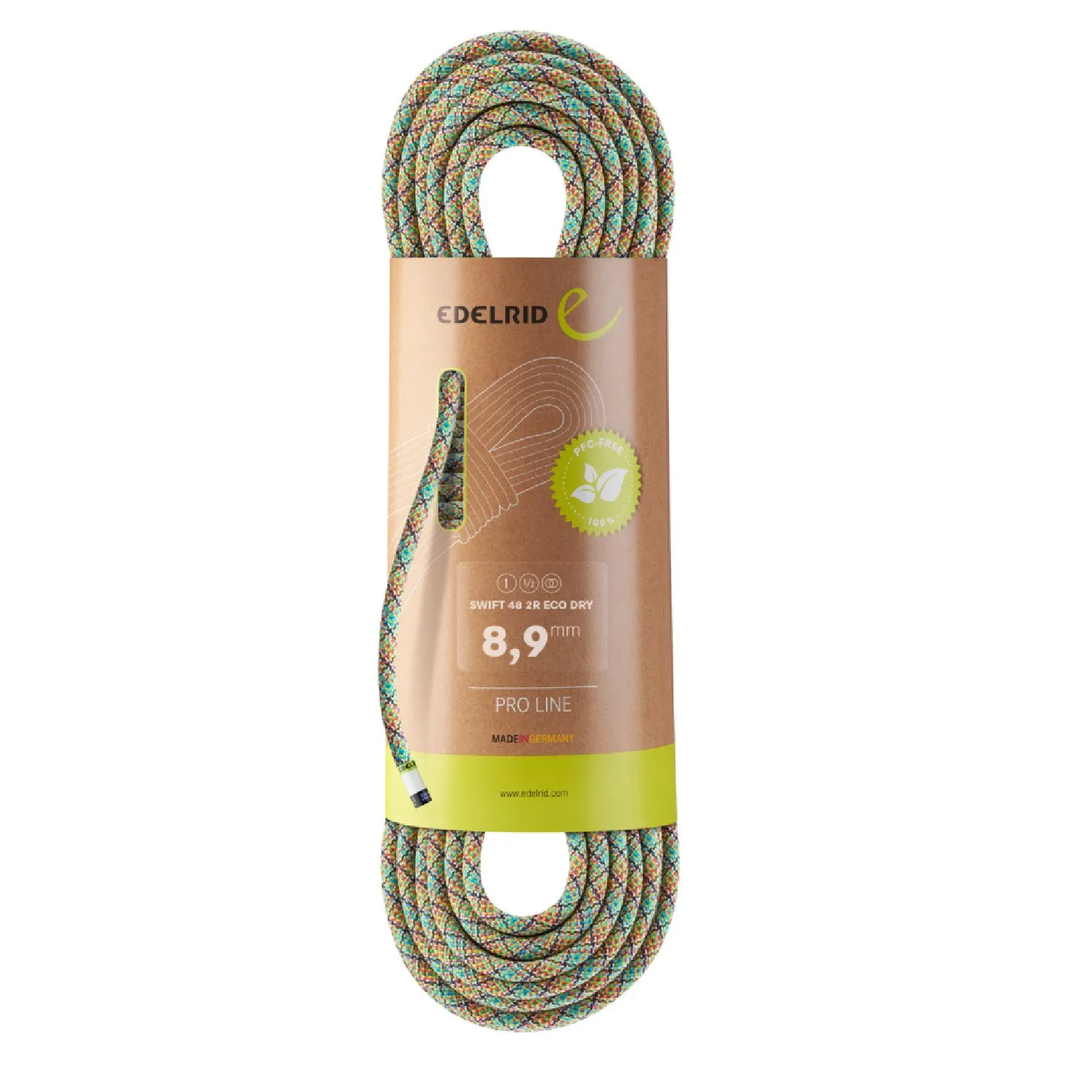 Шнур Swift 48 2R Eco Dry 8.9 мм x 70 м Edelrid, Assorted 
Шнур Swift 48 2R Eco Dry 8.9 мм x 70 м Edelrid, Assorted