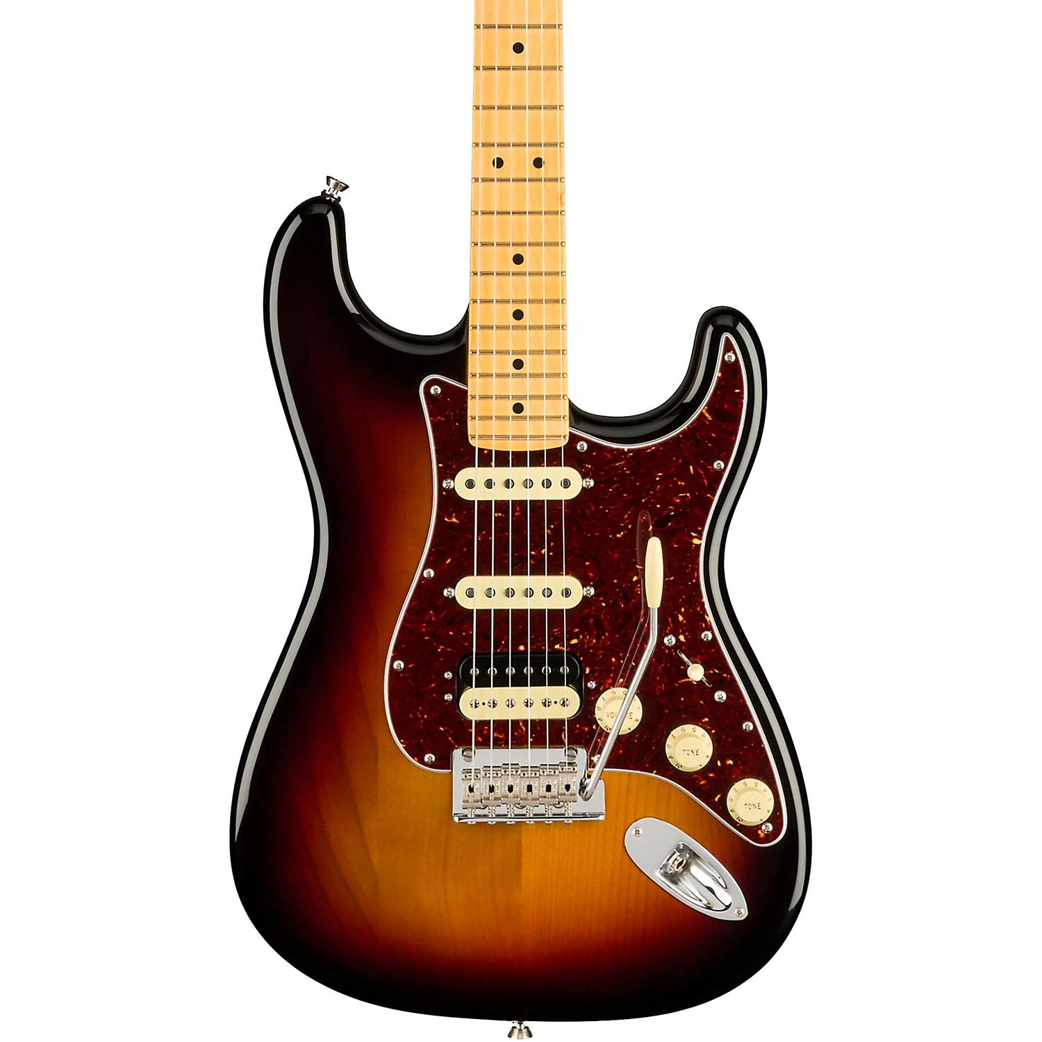 Электрогитара Fender American Professional II Stratocaster HSS с кленовой накладкой, 3 цвета, Sunburst
Электрогитара Fender American Professional II Stratocaster HSS с кленовой накладкой, 3 цвета, Sunburst