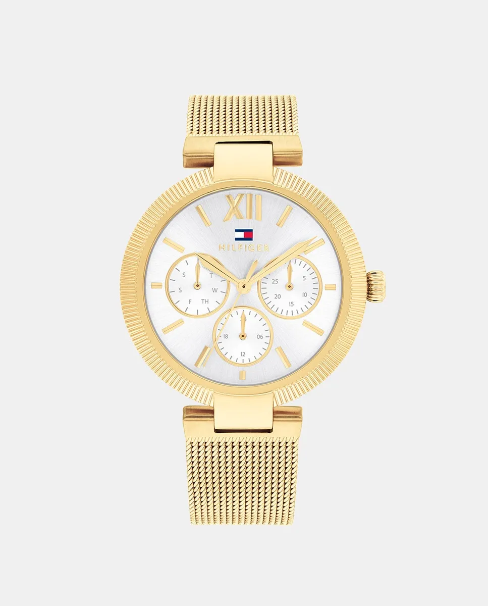 Многофункциональные женские часы Sophia 1782694 с золотой стальной сеткой Tommy Hilfiger, золотой
Многофункциональные женские часы Sophia 1782694 с золотой стальной сеткой Tommy Hilfiger, золотой