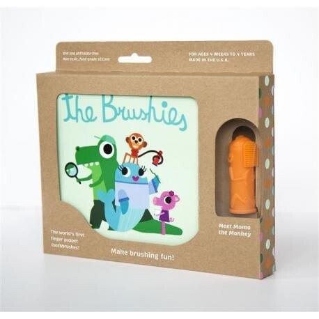 Силиконовая кисть для пальцев MOMO Monkey с книжкой The Brushies
Силиконовая кисть для пальцев MOMO Monkey с книжкой The Brushies