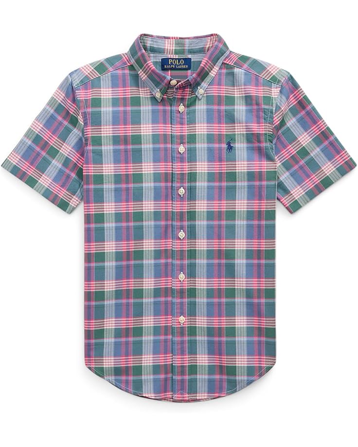 Рубашка Polo Ralph Lauren Kids Plaid Cotton Oxford Short Sleeve Shirt, цвет Green Blue Multi
Рубашка Polo Ralph Lauren Kids Plaid Cotton Oxford Short Sleeve Shirt, цвет Green Blue Multi
