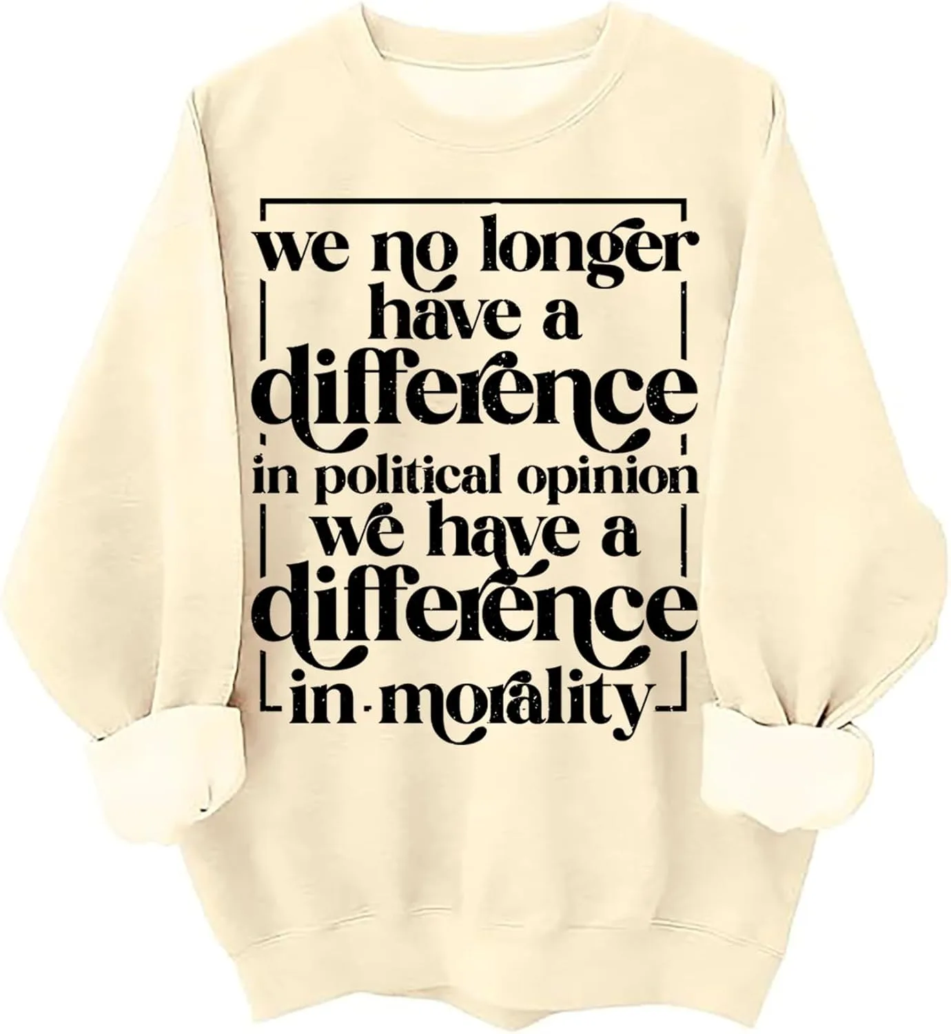 Толстовка We No Longer Have A Difference In Political Opinion, худи We Have A Difference in Morality SIMJEW
Толстовка We No Longer Have A Difference In Political Opinion, худи We Have A Difference in Morality SIMJEW