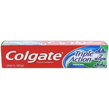 Зубная паста Triple Action Original с мятой, 125 мл, Colgate 
Зубная паста Triple Action Original с мятой, 125 мл, Colgate
