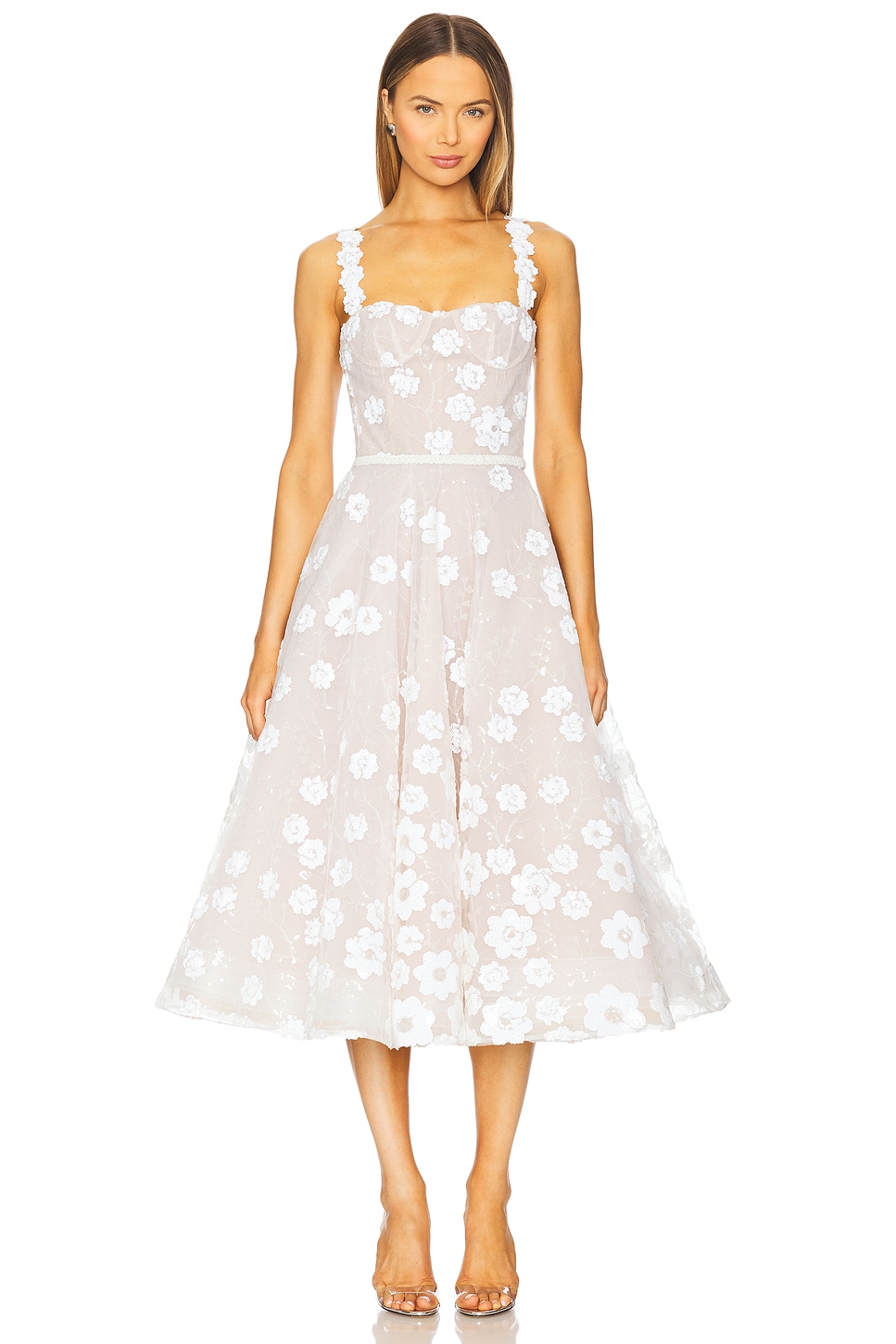 Вышитое цветами платье миди с пайетками Mademoiselle Bronx And Banco, white
Вышитое цветами платье миди с пайетками Mademoiselle Bronx And Banco, white