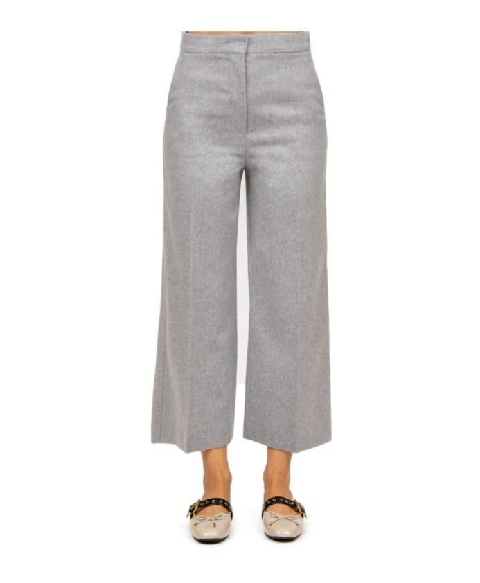 Укороченные шерстяные брюки Max Mara Studio, серый
Укороченные шерстяные брюки Max Mara Studio, серый