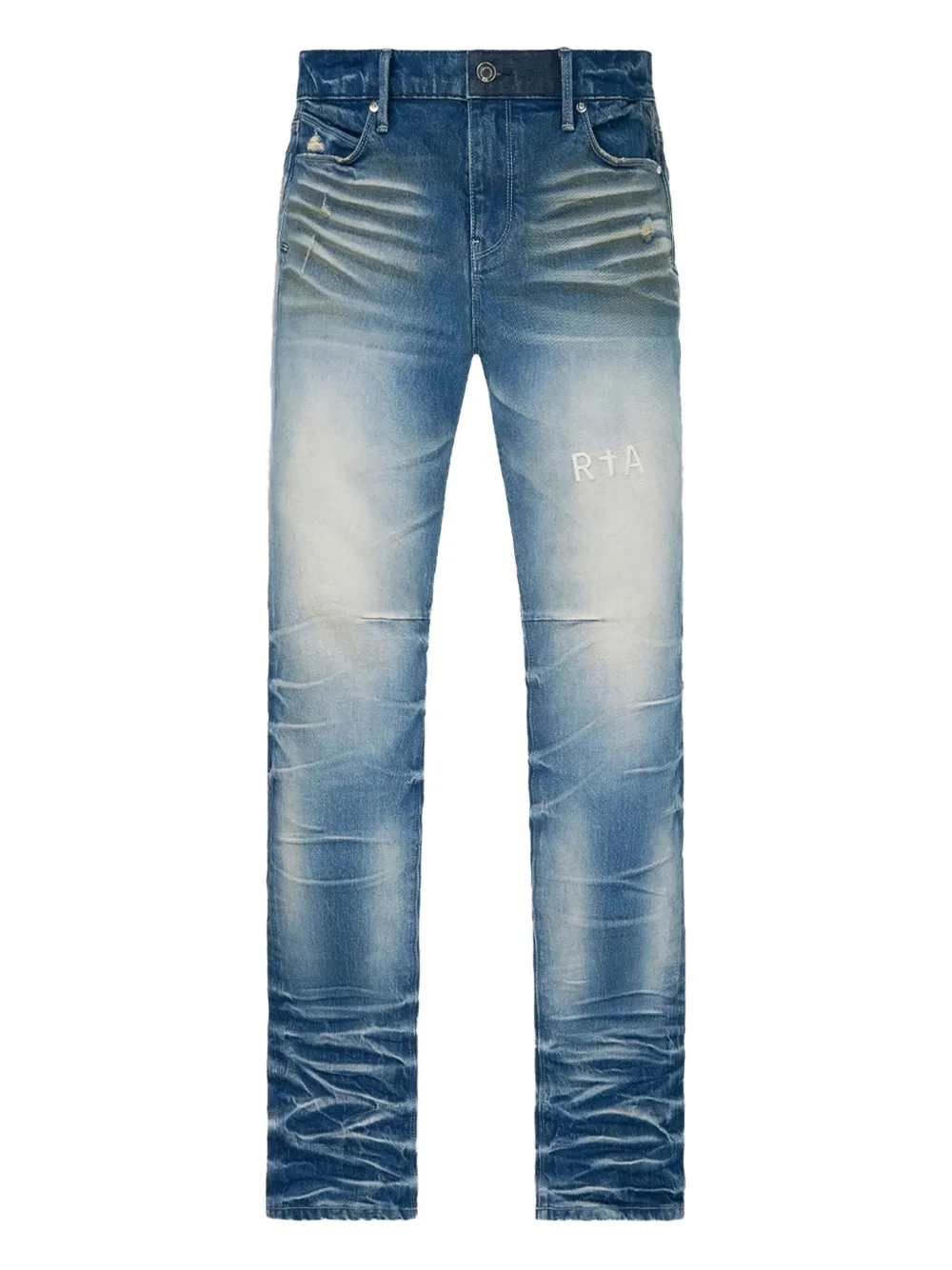 Джинсы с эффектом потертостей и пятью карманами RTA, синий
Джинсы с эффектом потертостей и пятью карманами RTA, синий