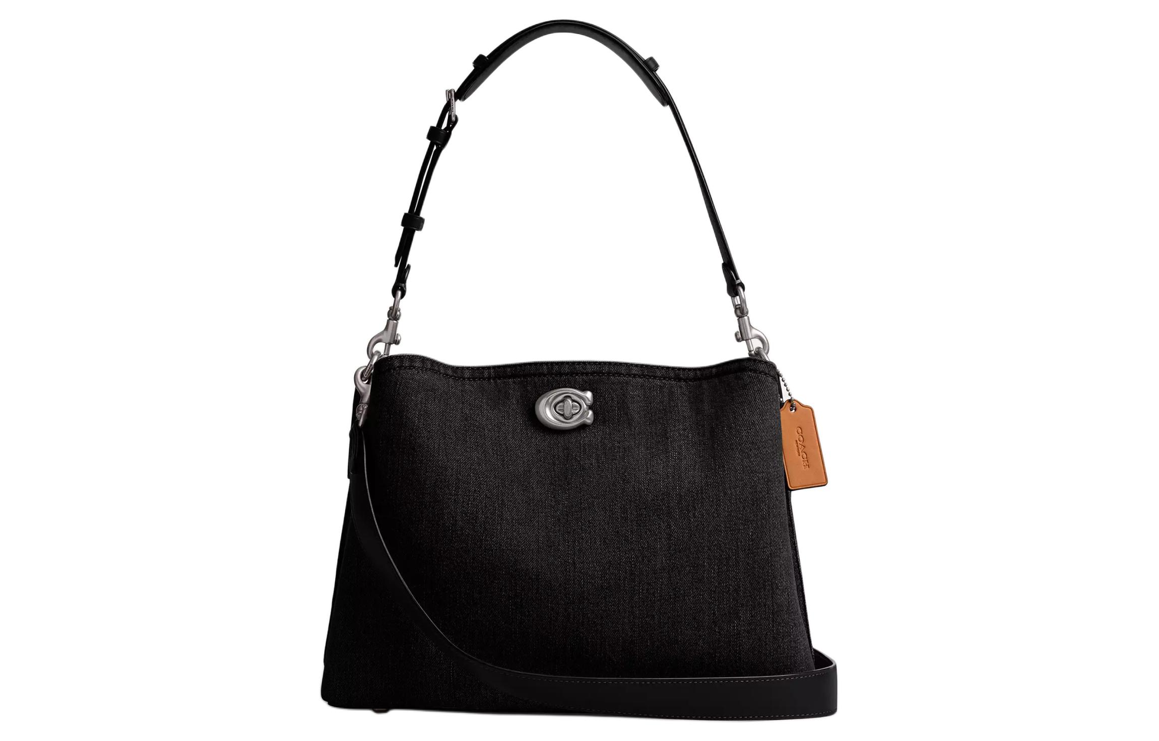 COACH Джинсовая сумка через плечо с кожаной отделкой
COACH Джинсовая сумка через плечо с кожаной отделкой