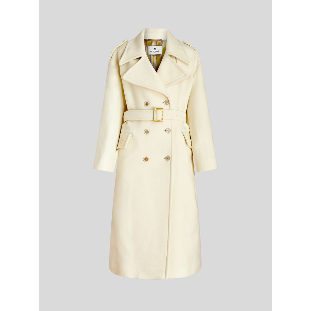 ДЛИННОЕ ПАЛЬТО С ПОЯСОМ И ВЫШИВКОЙ ETRO, бежевый 
ДЛИННОЕ ПАЛЬТО С ПОЯСОМ И ВЫШИВКОЙ ETRO, бежевый