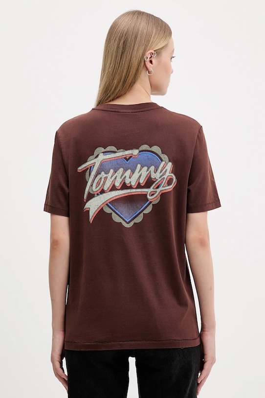 Хлопковая футболка Tommy Jeans, коричневый
Хлопковая футболка Tommy Jeans, коричневый