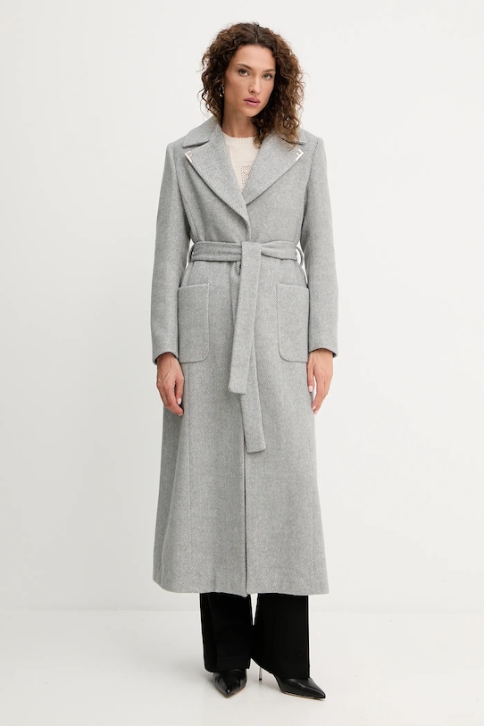 Пальто с шерстью Fracomina, серый
Пальто с шерстью Fracomina, серый