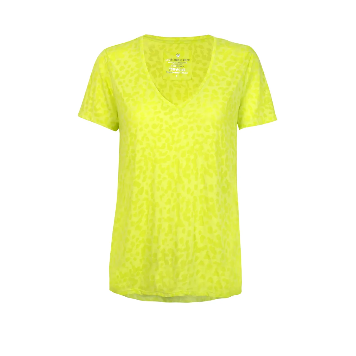 Любимая вещь Футболка "MaliaL" с анималистическим принтом Lieblingsstück, цвет Limelight 
Любимая вещь Футболка "MaliaL" с анималистическим принтом Lieblingsstück, цвет Limelight