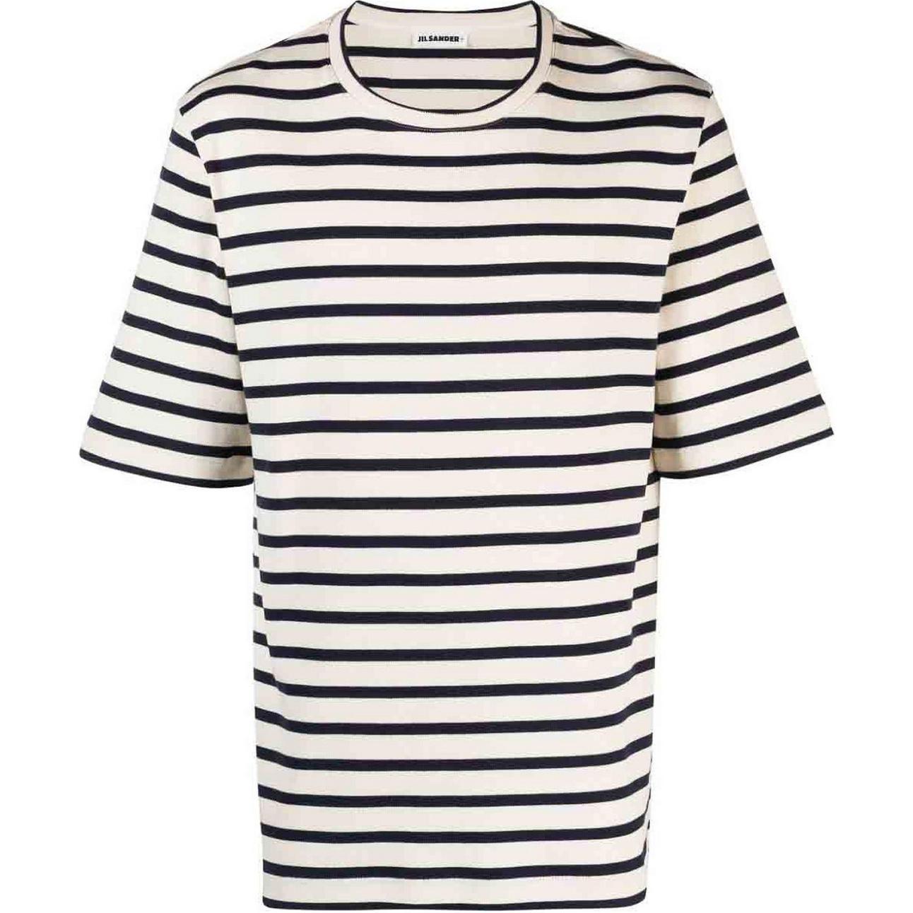 Полосатая футболка с круглым вырезом JIL SANDER, черный/белый
Полосатая футболка с круглым вырезом JIL SANDER, черный/белый